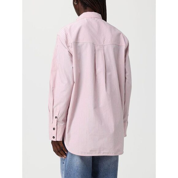 Ganni Shirt Woman Blush Pink - Picture 3 of 4